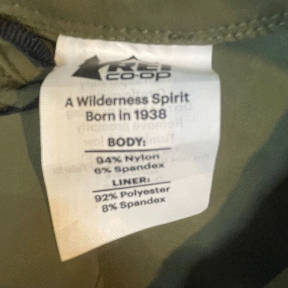 REI Shorts Mens Extra Large Green Hiking Outdoor Performance Nylon Cargo Fishing - Picture 8 of 13